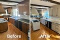 How do you bid painting kitchen cabinets?