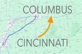How far is Cincinnati from New Jersey?
